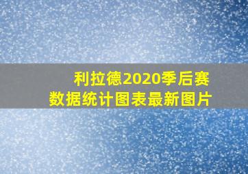 利拉德2020季后赛数据统计图表最新图片