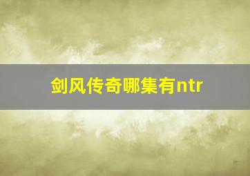 剑风传奇哪集有ntr