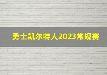 勇士凯尔特人2023常规赛