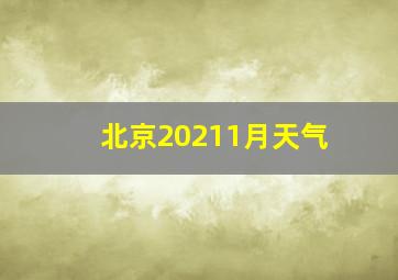 北京20211月天气