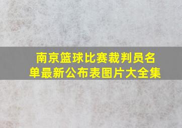 南京篮球比赛裁判员名单最新公布表图片大全集