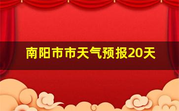 南阳市市天气预报20天