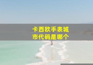 卡西欧手表城市代码是哪个