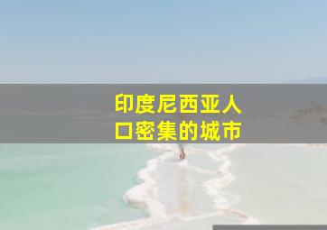 印度尼西亚人口密集的城市