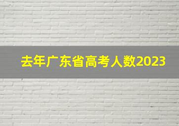 去年广东省高考人数2023