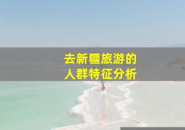 去新疆旅游的人群特征分析