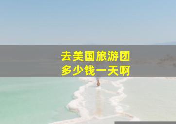 去美国旅游团多少钱一天啊