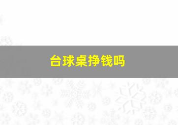 台球桌挣钱吗