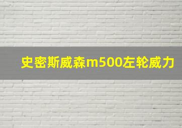 史密斯威森m500左轮威力