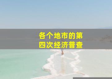 各个地市的第四次经济普查