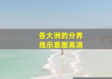 各大洲的分界线示意图高清