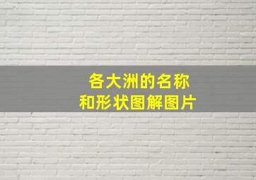 各大洲的名称和形状图解图片