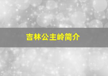 吉林公主岭简介