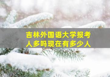 吉林外国语大学报考人多吗现在有多少人