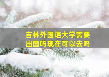 吉林外国语大学需要出国吗现在可以去吗