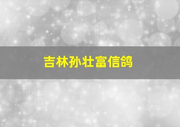 吉林孙壮富信鸽