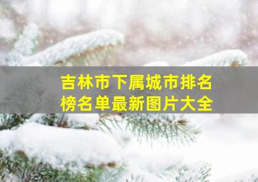 吉林市下属城市排名榜名单最新图片大全