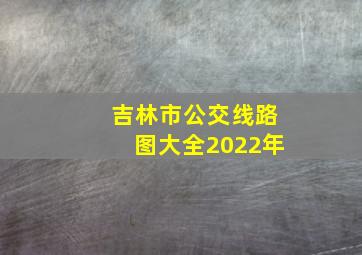 吉林市公交线路图大全2022年