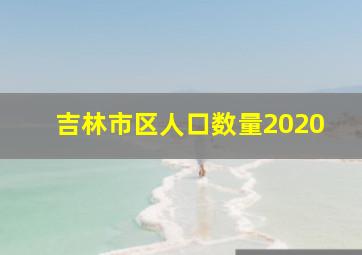 吉林市区人口数量2020