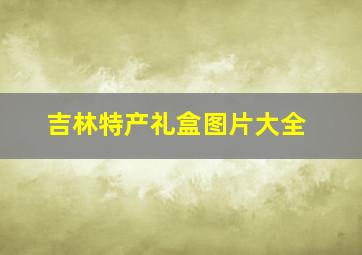 吉林特产礼盒图片大全