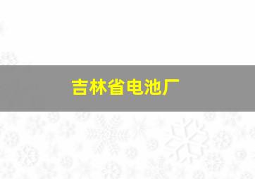 吉林省电池厂