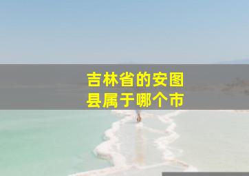 吉林省的安图县属于哪个市