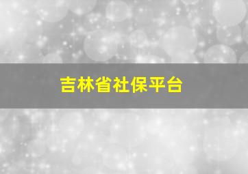 吉林省社保平台