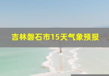 吉林磐石市15天气象预报