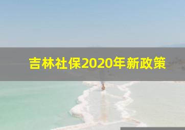 吉林社保2020年新政策