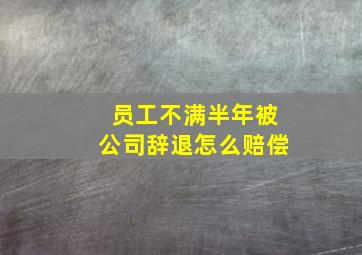 员工不满半年被公司辞退怎么赔偿