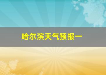 哈尔滨天气预报一