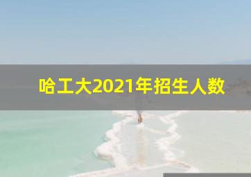 哈工大2021年招生人数