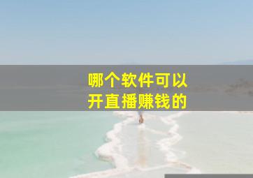 哪个软件可以开直播赚钱的