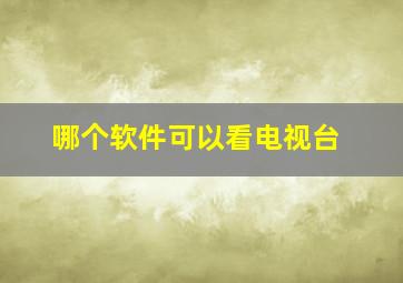 哪个软件可以看电视台