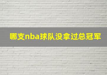 哪支nba球队没拿过总冠军