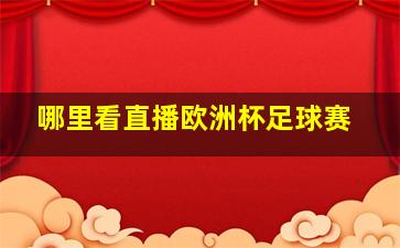 哪里看直播欧洲杯足球赛