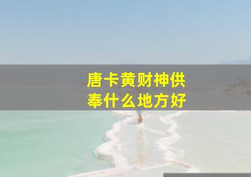 唐卡黄财神供奉什么地方好