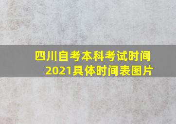 四川自考本科考试时间2021具体时间表图片