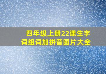 四年级上册22课生字词组词加拼音图片大全