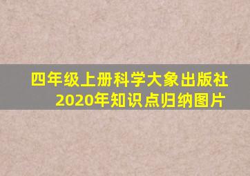 四年级上册科学大象出版社2020年知识点归纳图片