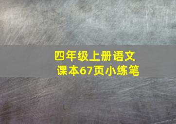 四年级上册语文课本67页小练笔