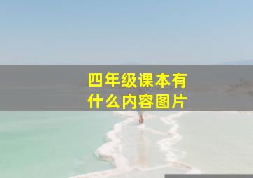 四年级课本有什么内容图片