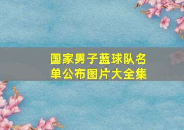 国家男子蓝球队名单公布图片大全集