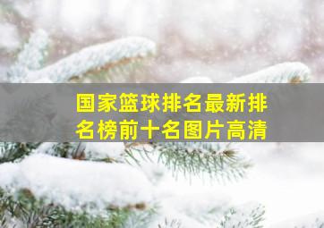 国家篮球排名最新排名榜前十名图片高清