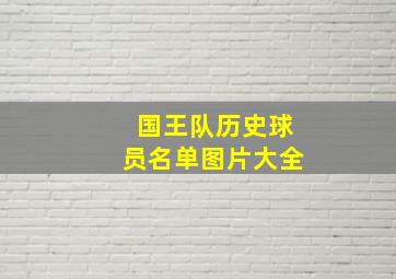 国王队历史球员名单图片大全