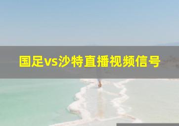 国足vs沙特直播视频信号