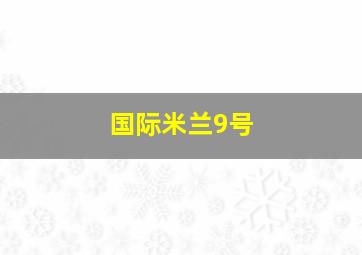 国际米兰9号