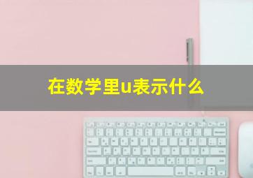 在数学里u表示什么