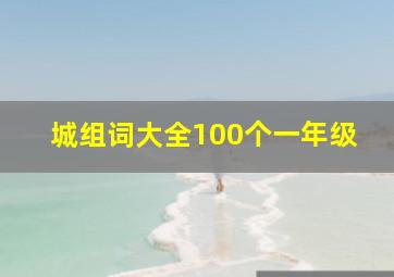 城组词大全100个一年级