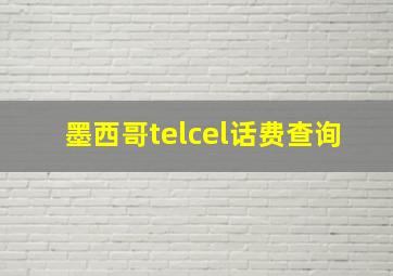 墨西哥telcel话费查询